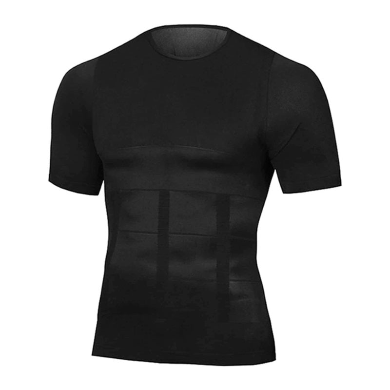 Kompressionsshirt Tech Unterhemd Anti Schweiß Schwarz