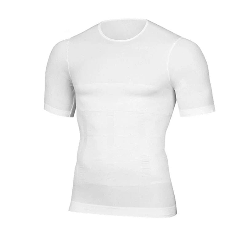 Kompressionsshirt Tech Unterhemd Anti Schweiß Weiß