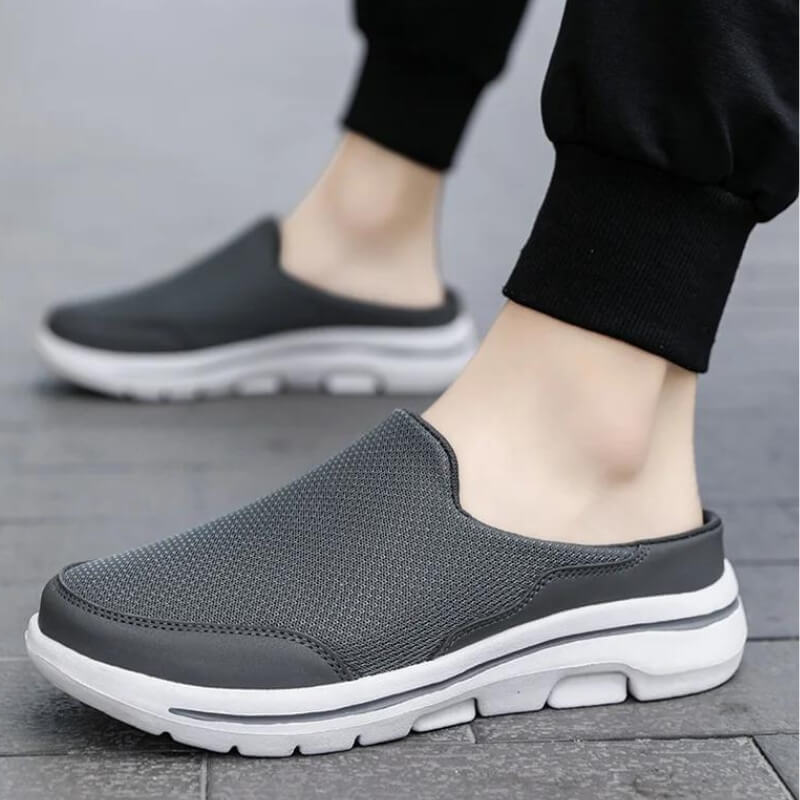 Flex - Orthopädischer Komfort Slipper Geruchshemmend Grau