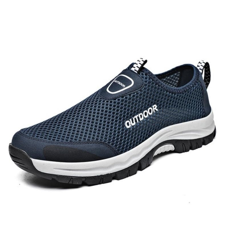 Outdoor Orthopädischer Turnschuhe Slip-On Anti Odor Blau