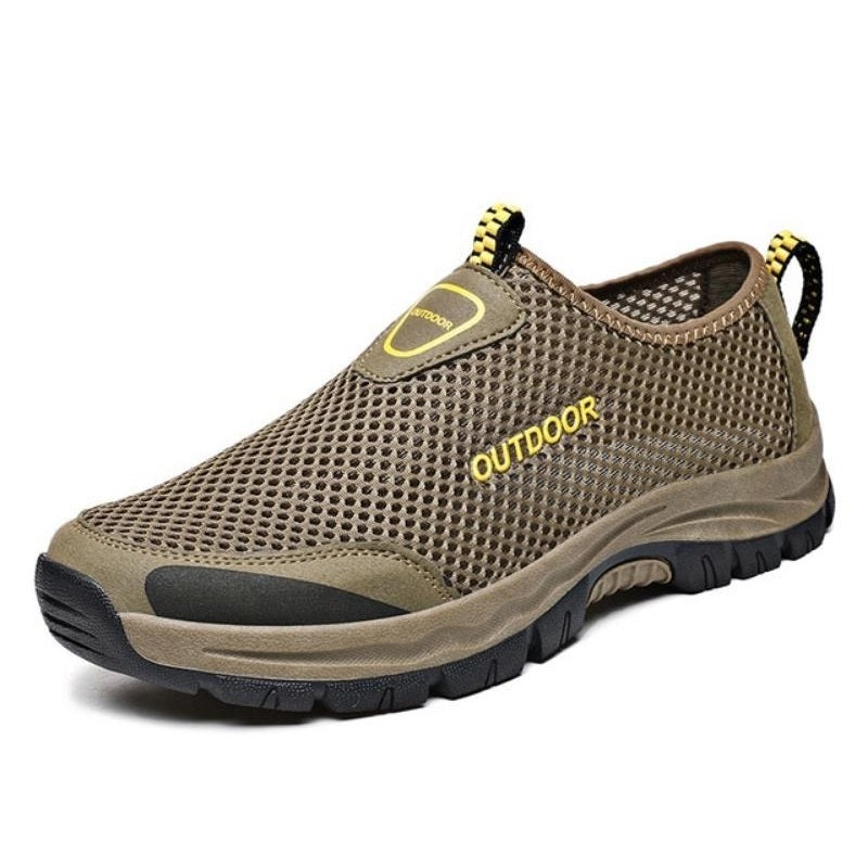 Outdoor Orthopädischer Turnschuhe Slip-On Geruchshemmend Braun