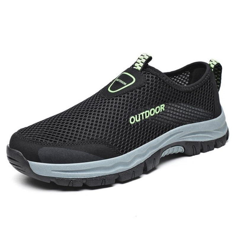 Outdoor Orthopädischer Turnschuhe Slipper Geruchshemmend Schwarz