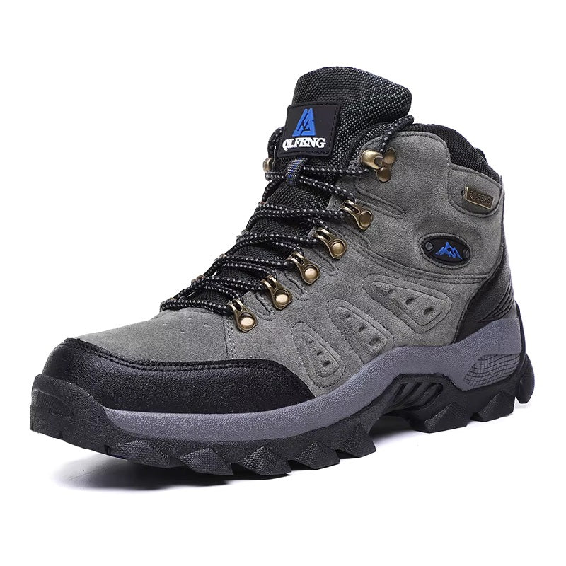 Outdoor Lederstiefel Wasserdichter Wanderschuhe Grau