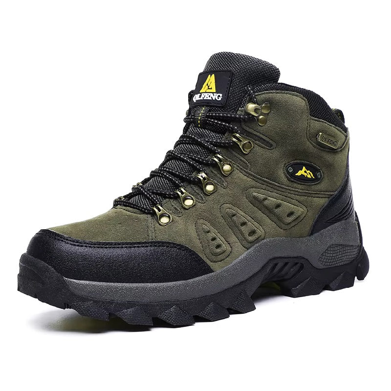 Outdoor Lederstiefel Wasserdichter Wanderschuhe Grün